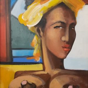 Síntesis de una Mujer / Acrylic on canvas / 13.7 x 11.8 inch