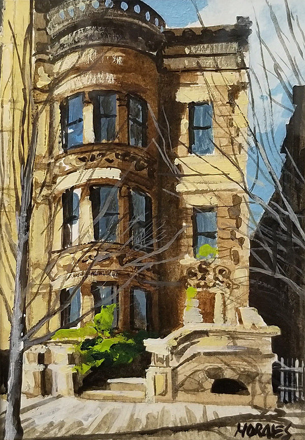 Typical Hoboken House / 5 X 7 inch.